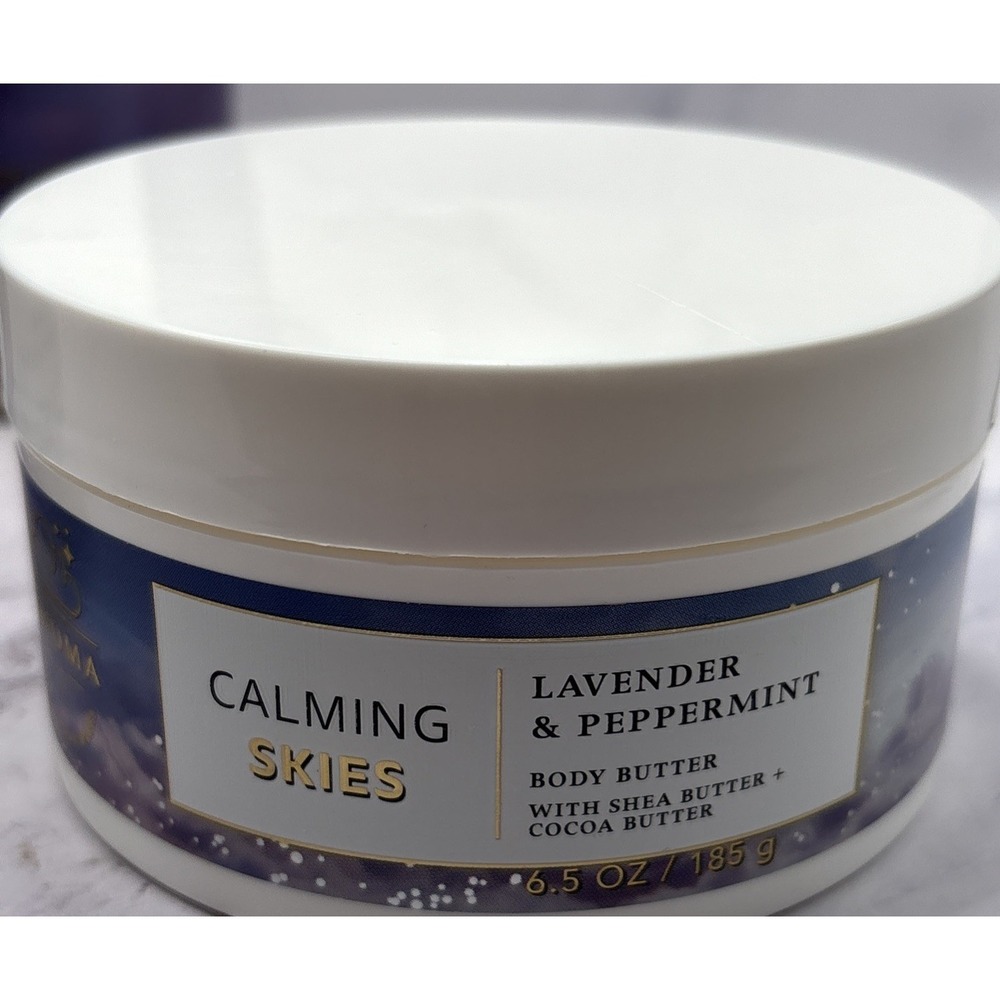 Bath & Body Works Calming Skies Lavender & Peppermint 4 Piece Body Care Set - Picture 3 of 9